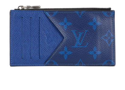 Louis Vuitton Coin Cardholder, &pound;250, Accessories, Blue, Canvas, Front view